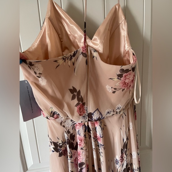 Kleinfeld Mauve Floral Formal Dress - Picture 8 of 12